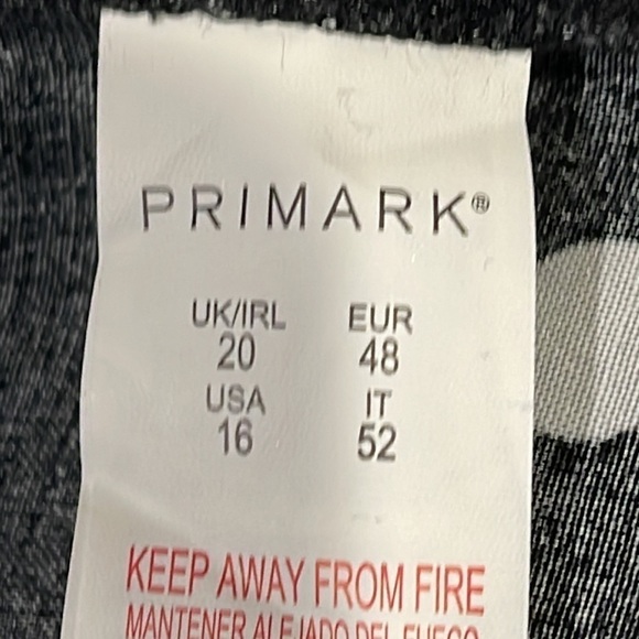 Primark Black and White Polka Dot Pull on Pants with Sash Tie Waist - EUC - Picture 4 of 5